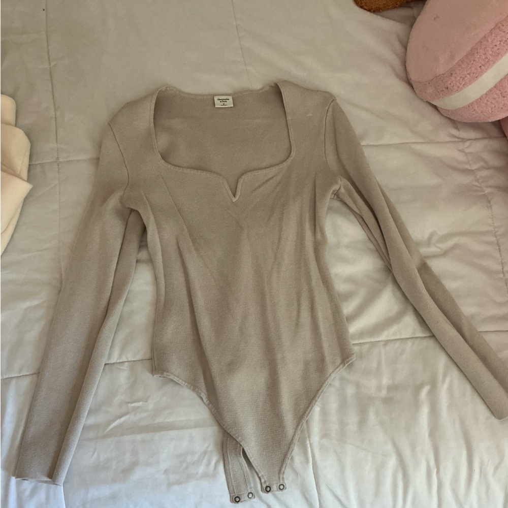 Abercrombie & Fitch Cream Bodysuit